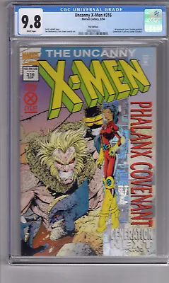 Buy Uncanny X-men #316 (1994) 9.8 CGC W/P 'Phalanx Covenant' Double Gatefold Cover • 69.91£
