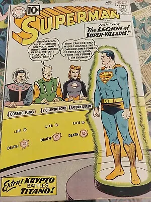 Buy 1961 Superman Comic Number 147 Featuring The Legoin Of Super Villains In Vg+cond • 65£