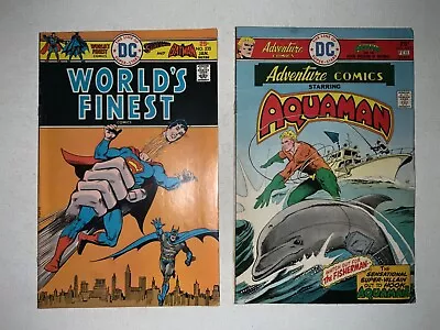 Buy DC Comics 1976 2 Book Bronze Lot: Adventure Comics #443 & World’s Finest #235 • 11.98£