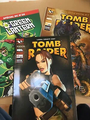 Buy LARA CROFT Tomb Raider / GREEN LANTERN Semic Comics FRENCH 2 X Top Cow 1 X DC • 8.25£