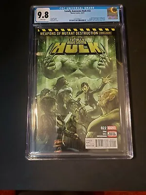 Buy Totally Awesome Hulk #22 (2017) CGC 9.8 1st Appearance Weapon H Vhtf Key • 183.22£