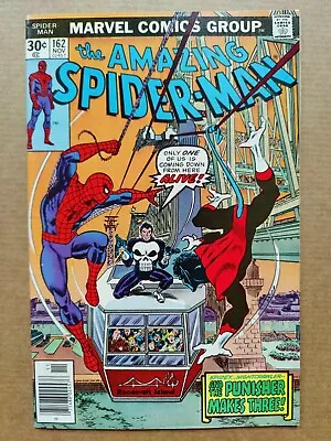 Buy The Amazing Spider-Man 162 FN Nice Midgrade 1976 Punisher 1st Appearance Jigsaw • 30.76£