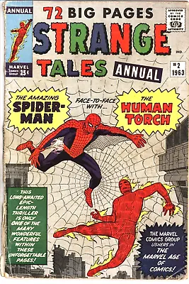 Buy STRANGE TALES Annual #2 (1963) 1st Spiderman CrossoverMarvel Comic Cents A • 129£