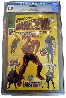 Buy Daredevil #27  Vf/nm 9.0  Cgc   Spider-man, Masked Marauder & Stilt-man App  • 151.85£