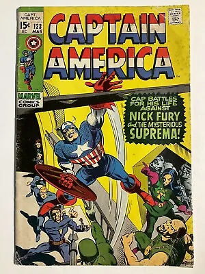 Buy Captain America 123 Vg/fn Very Good/fine 5.0 Marvel  • 11.85£