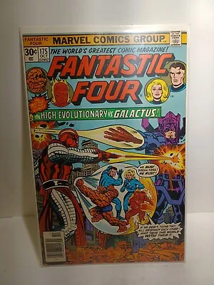 Buy Fantastic Four 175, High Evolutionary Vs. Galactus, Marvel Comics 1976 • 15.81£