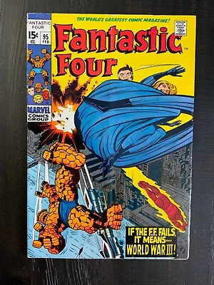 Buy Fantastic Four #95 GD/VG Bronze Age Comic Featuring The 1st App Of The Monocle! • 4.74£