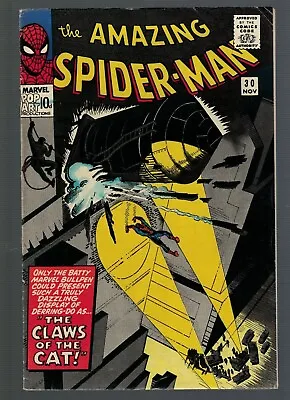 Buy Marvel Comics Amazing Spiderman 30 FN+ 6.5 1965 Claws Of The Cat • 169.99£