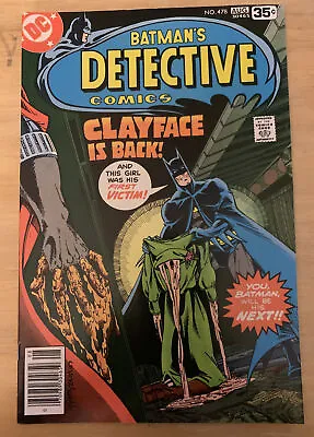 Buy Detective Comics #478 (08/78, DC) 1st App Of Clayface 3! • 15.77£