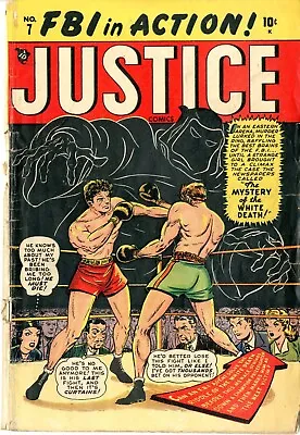 Buy Justice Comics   # 7   Vol. 1   GOOD VERY GOOD   First Issue   Sept. 1947  Atlas • 47.80£