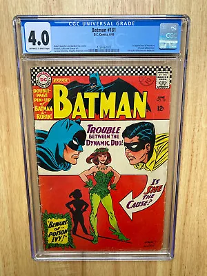 Buy Batman #181 June 1966 Dc 4.0 Cgc 1st App Of Poison Ivy • 529£
