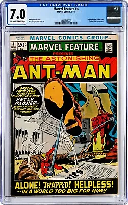Buy Marvel Feature #4 CGC 7.0 (Jul 1972, Marvel) Astonishing Ant-Man, Herb Trimpe • 59.96£