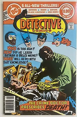 Buy DETECTIVE COMICS #494 - BATMAN FAMILY 1st Crime Doctor, Fleisher 68pp 1980 DC ! • 15.82£