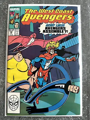 Buy West Coast Avengers #46 | 1st Great Lakes Avengers | VF/NM | B&B (Marvel 1989) • 8.75£