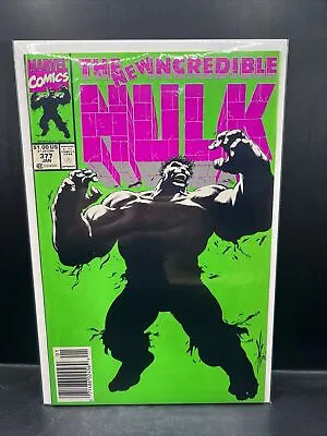 Buy Incredible Hulk 377 1st App Professor Hulk Marvel Comics 1990 Newsstand (B46)(5) • 15.80£