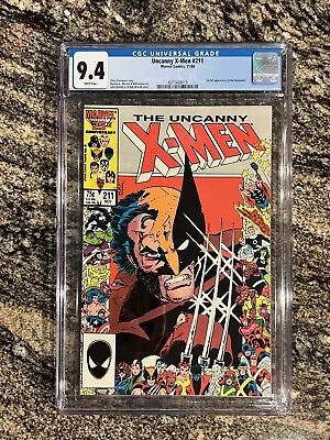 Buy Uncanny X-Men #211 CGC 9.4! Wolverine! Marvel 1986 • 39.43£