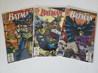 Buy Batman # 489, 490, 491 (DC, 1993) 1st Azrael As Batman, 2nd Bane Near Mint • 11.56£