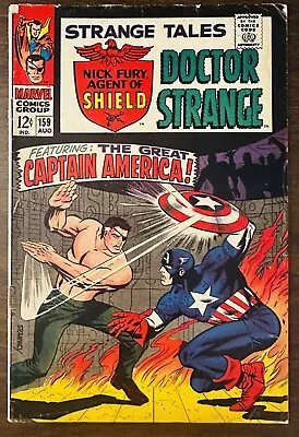 Buy Strange Tales # 159  Nick Fury Captain America  Marvel 1969 • 40.02£
