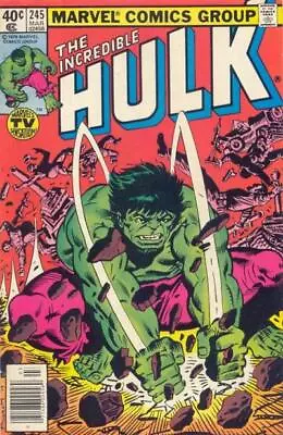 Buy Incredible Hulk (1962) # 245 Newsstand (5.0-VGF) Captain Mar-Vell 1980 • 9£