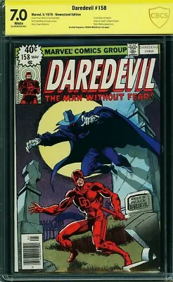 Buy Daredevil 158 Cbcs 7.0 White Pages Newsstand Verified Frank Miller Signature C3 • 196.87£