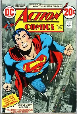Buy Action Comics #419-1972 Gd/vg 3.0 1st Human Target / Classic Neal Adams Cover • 31.94£