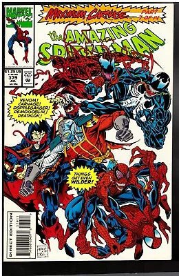 Buy Amazing Spider-man 379 1993 Part 7 Of 14 Maximum Carnage 9.4/nm Cgc It! • 15.82£