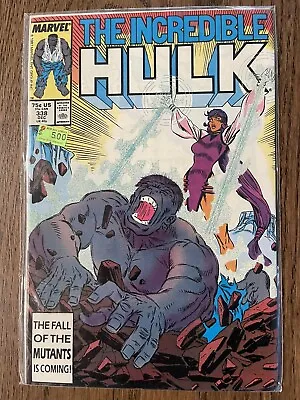 Buy Incredible Hulk #338 Marvel Comics 1987 Todd McFarlane 1st Mercy • 3.21£