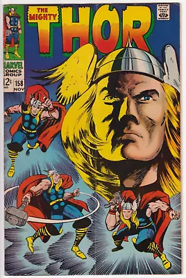 Buy The Mighty Thor #158, Marvel Comics 1968 VG+ 4.5 Lee And Kirby. Origin Retold • 19.99£