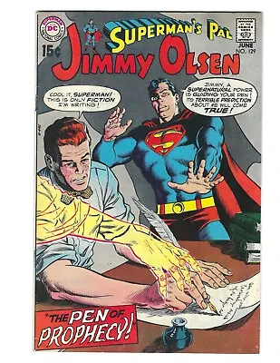 Buy Superman's Pal Jimmy Olsen #129 1970 VF Beauty! Pen Of Prophecy!  Combine • 11.82£