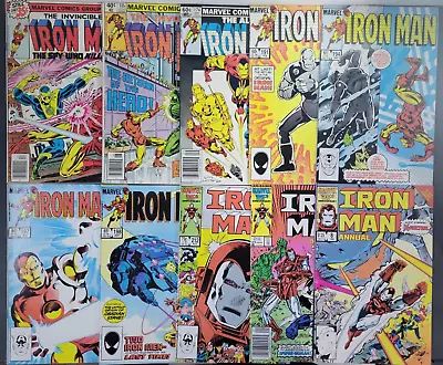 Buy (10) IRON MAN #117 135 174 191 194 197 198 212 214 Annual #8 Marvel Comics Lot • 20.07£