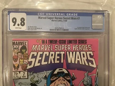 Buy Marvel Super Heroes Secret Wars #7 CGC 9.8 1st Julia Carpenter Spider-Woman • 354.93£