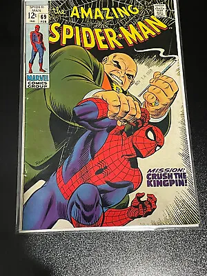 Buy Amazing Spider-Man #69 - Kingpon - Marvel Comics 1969 • 55.18£