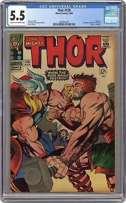 Buy Thor #126 CGC 5.5 1966 4369943011 • 181.32£