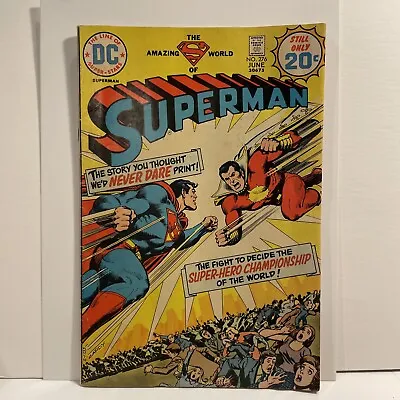 Buy Bronze Age DC Comics Superman No.276, 1st Appearance Of Shazam/ Captain Thunder • 14.21£