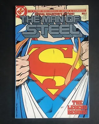Buy THE MAN OF STEEL #1 Special Collector's Edition John Bryne’s SUPERMAN DC, 1986 • 5.99£