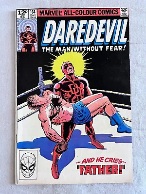 Buy Bronze Age Marvel Comic - DAREDEVIL #164 - 1980 - Frank Miller - Pence - VFN • 5£