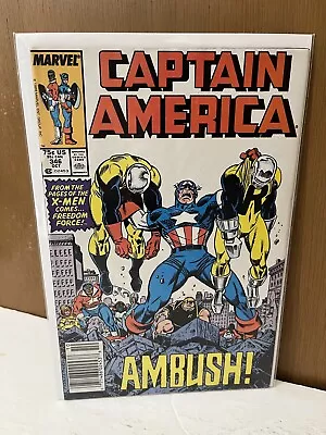 Buy Captain America 346 🔥1988 NWSTND🔥X-Men AMBUSH Freedom Force🔥Comics🔥VF+ • 5.51£