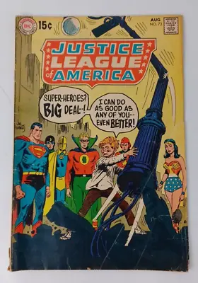 Buy JUSTICE LEAGUE OF AMERICA #73 DC 1969 Silver Age Comic JOE KUBERT Cover • 15.88£