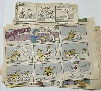 Buy Double Sided Sunday Original Color/Black & White Garfield Strip: Choose Package • 118.54£