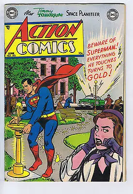 Buy Action Comics #193 DC1954 Beware Of Superman!Everything He Touches Turns To Gold • 479.71£