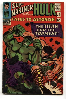 Buy Tales To Astonish #79 Hulk/sub-mariner-1966 Vg+ • 41.67£