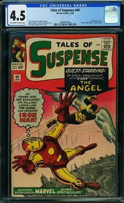 Buy Tales Of Suspense #49 CGC 4.5 1964 🔑 1st X-Men Crossover 🔑 Iron Man VS Angel • 376£