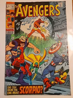 Buy The Avengers #72 Jan 1970 Good+ 2.5 1st Team Appearance Of Zodiac Cartel • 16.99£