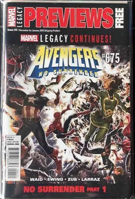 Buy Marvel Previews #4 AVENGERS #675 No Surrender Pt 1 (2017) • 8.03£