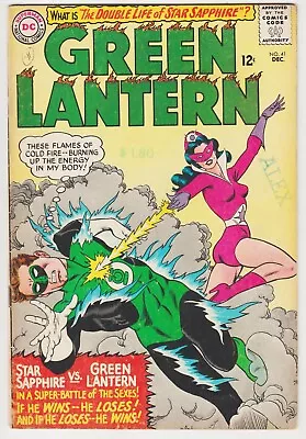 Buy Green Lantern #41 Dc Silver Age 1965 Green Zapphire Carol Ferris Gga Headlights • 28.14£