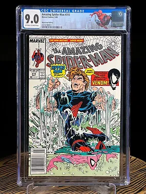 Buy AMAZING SPIDER-MAN #315 Newsstand CGC 9.0 1989 2nd App Of Venom 1st Cover  • 59.58£