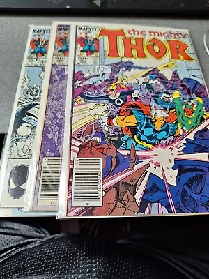 Buy Marvel Comics Mighty Thor Issues 349, 350, 352 VF/NM KEY Origin Odinforce /4-161 • 6.36£