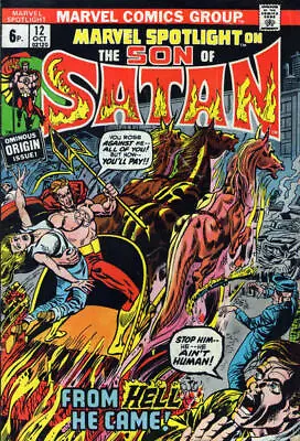 Buy Marvel Spotlight (1971) #  12 UK Price (5.5-FN-) Son Of Satan 1973 • 19.80£