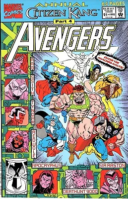 Buy Avengers Annual #21 - First App Of Kang As Victor Timely 1st Anachronauts 1992 • 13.39£