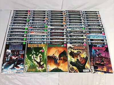 Buy DC Comics REBIRTH Lot Of 60 Comics - Batman, Aquaman, Deathstroke, Green Lantern • 78.39£
